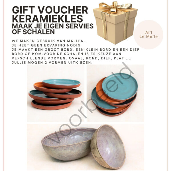 Cadeaubon - Maak je eigen servies of schalen