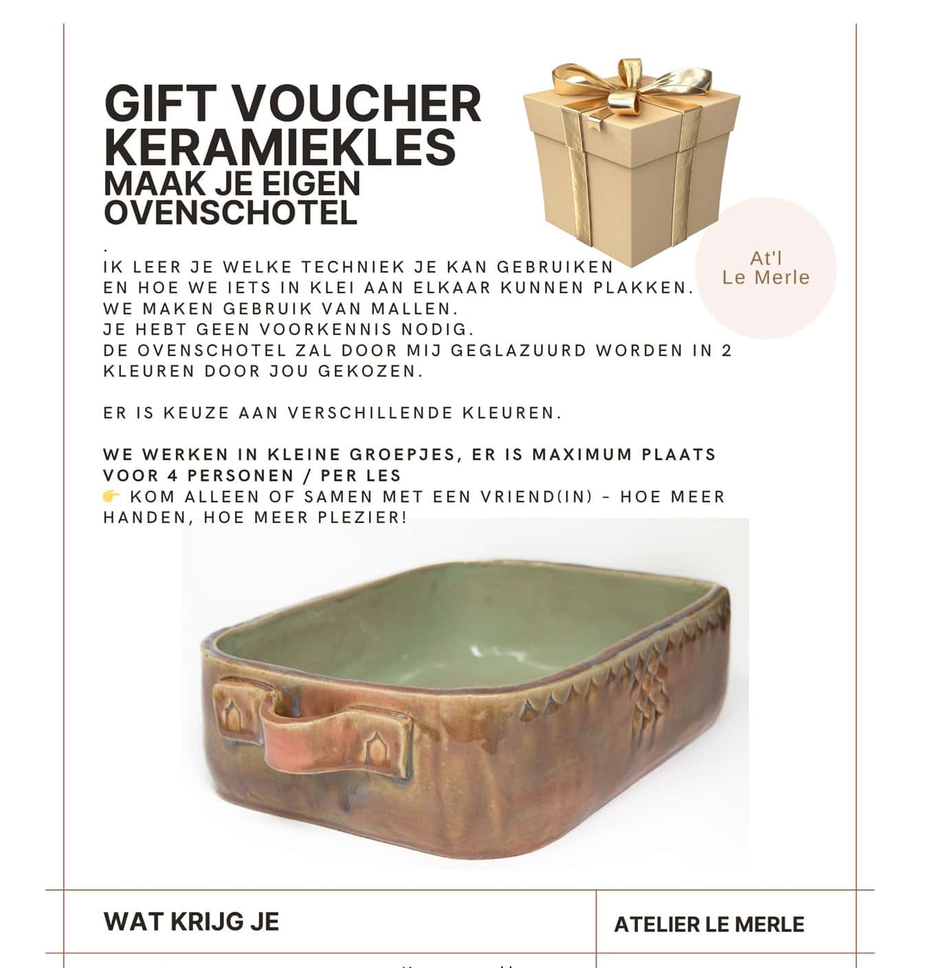 Cadeaubon - maak je eigen ovenschotel